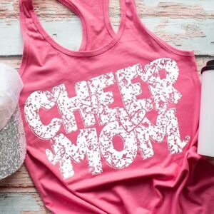 CUSTOM Made Cheer Mom Racerback Tank Top Next Level N1533